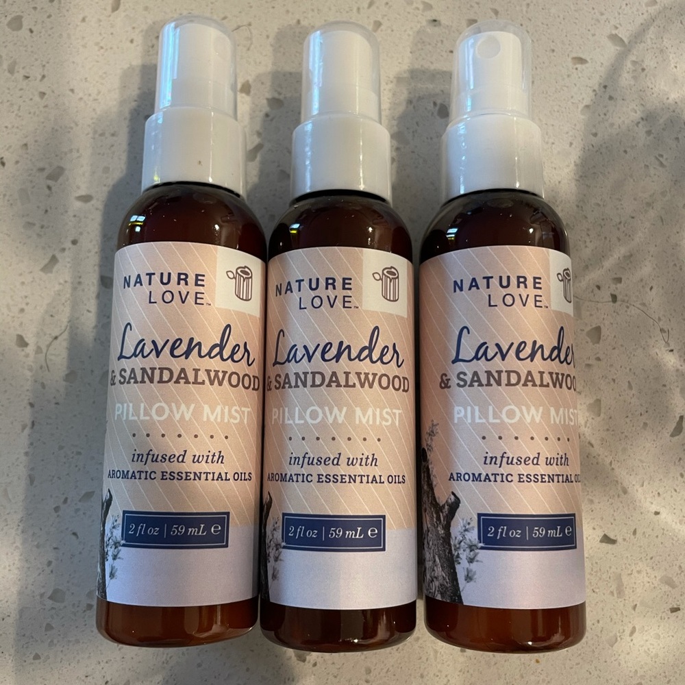 Three piece lavender & Sandalwood pillow mist